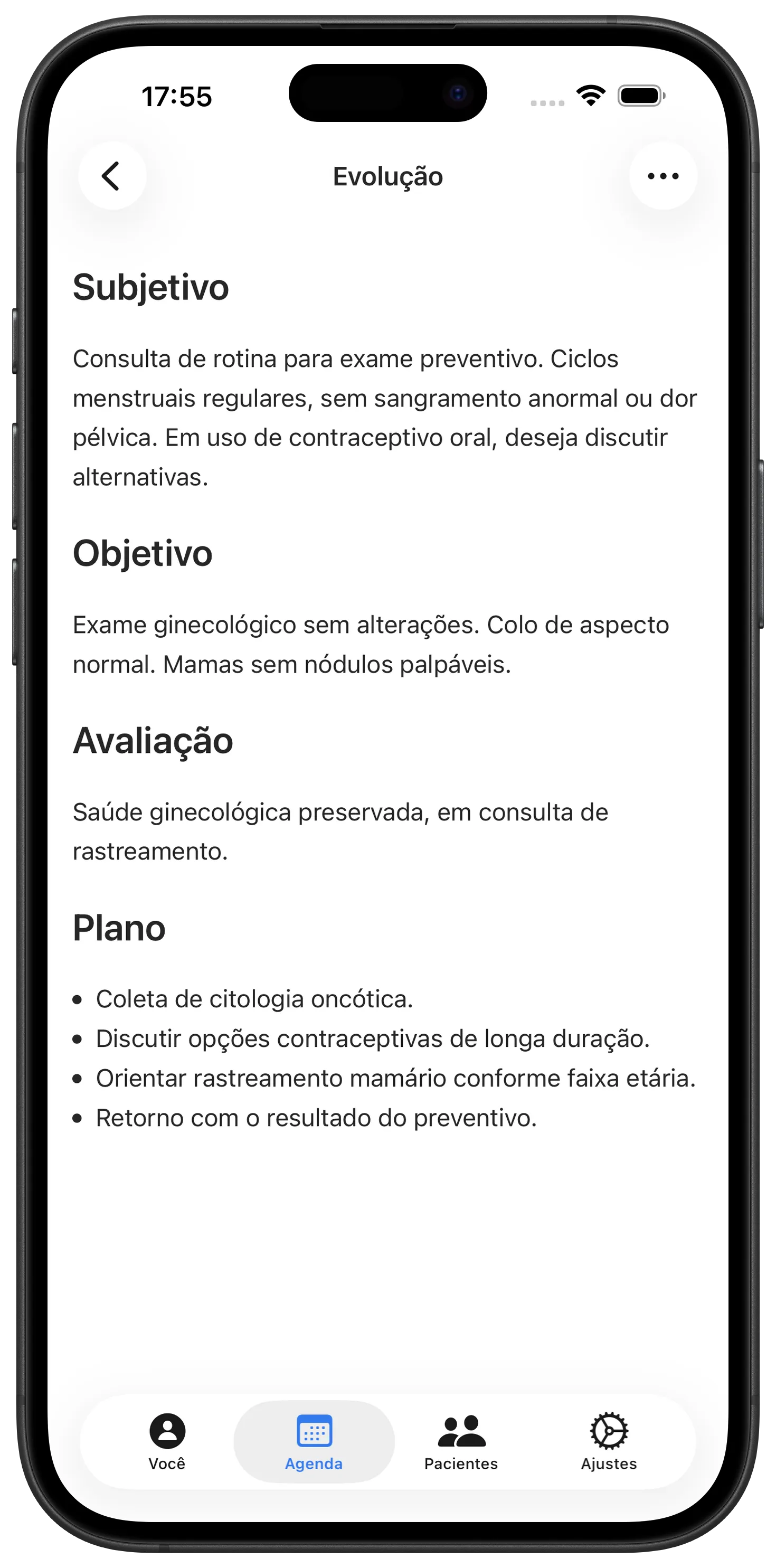 Nota de consulta escrita pelo Maestra
