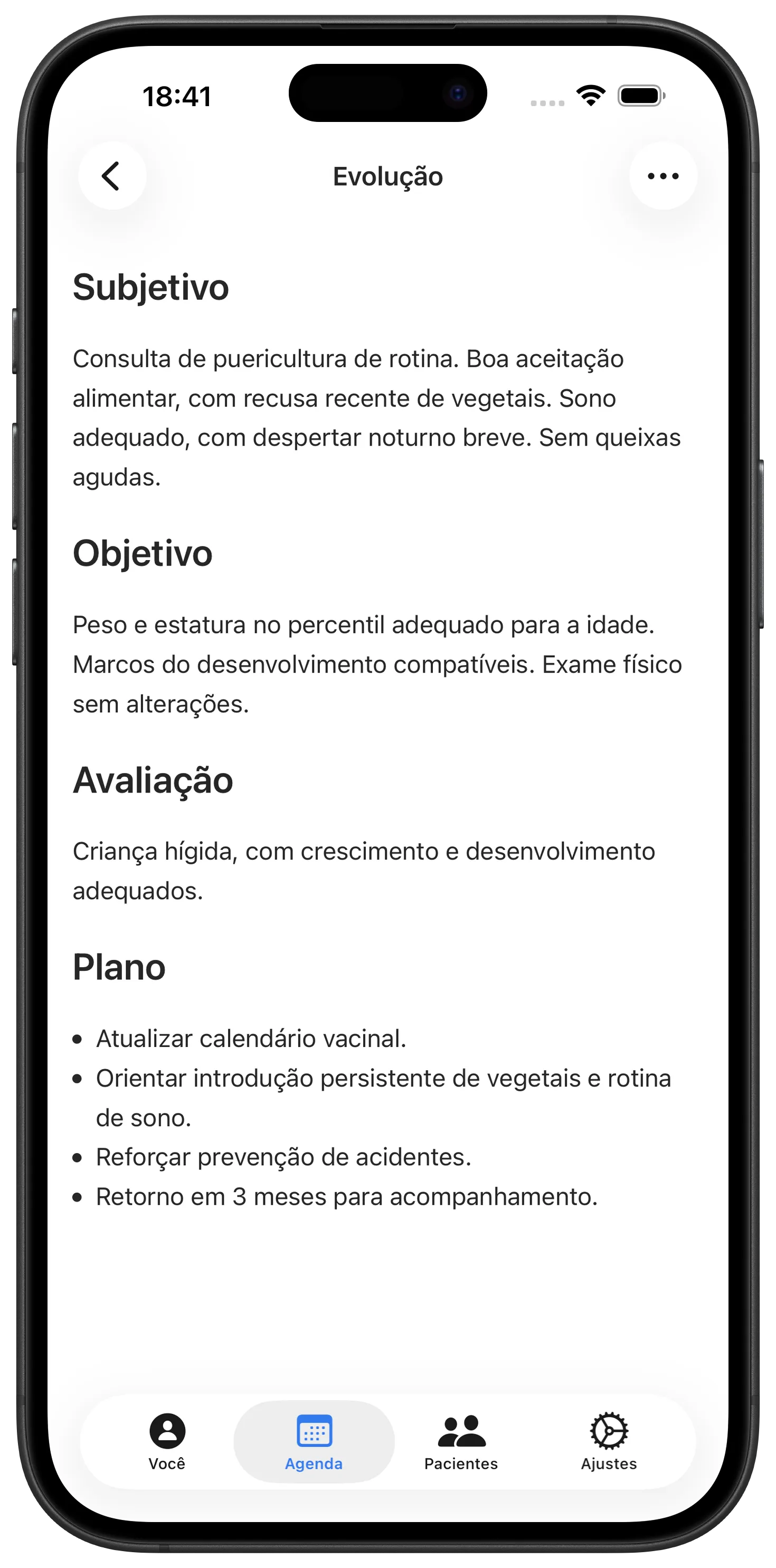 Nota de consulta escrita pelo Maestra