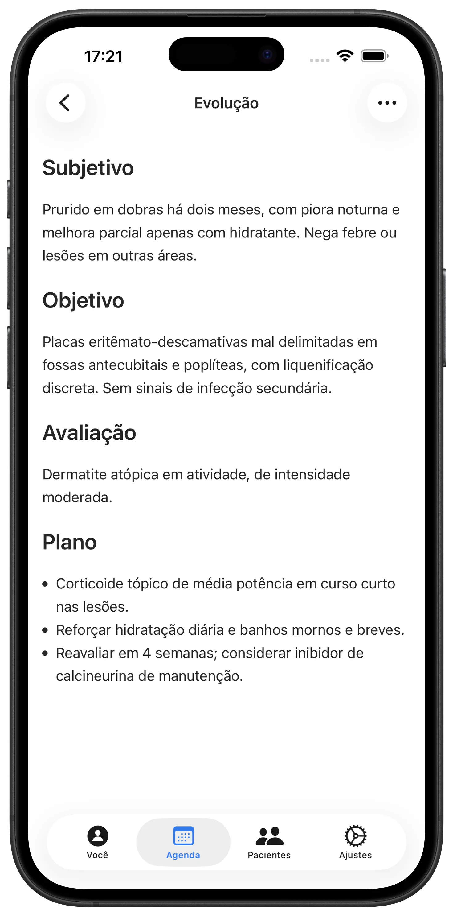 Nota de consulta escrita pelo Maestra