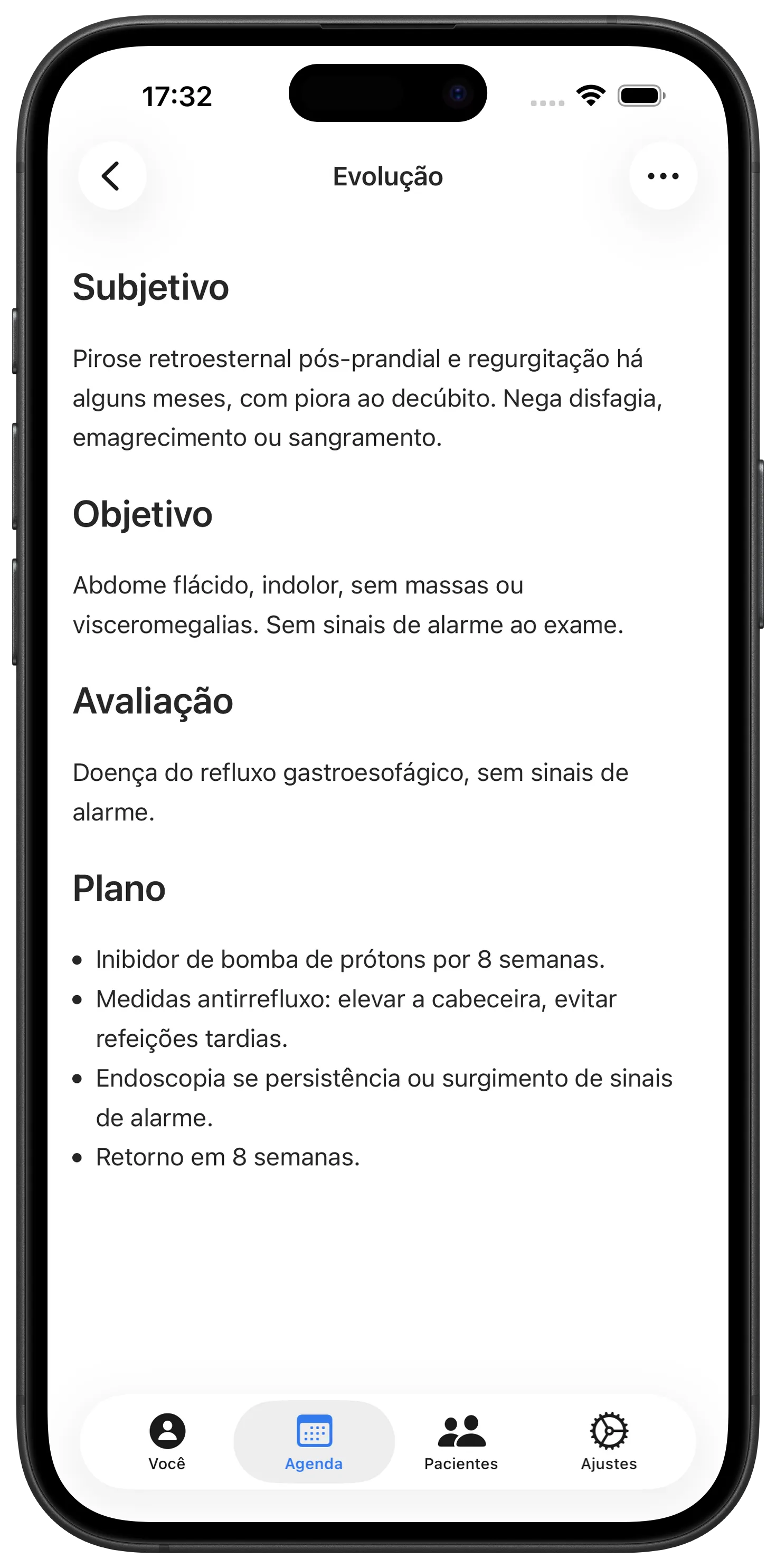 Nota de consulta escrita pelo Maestra
