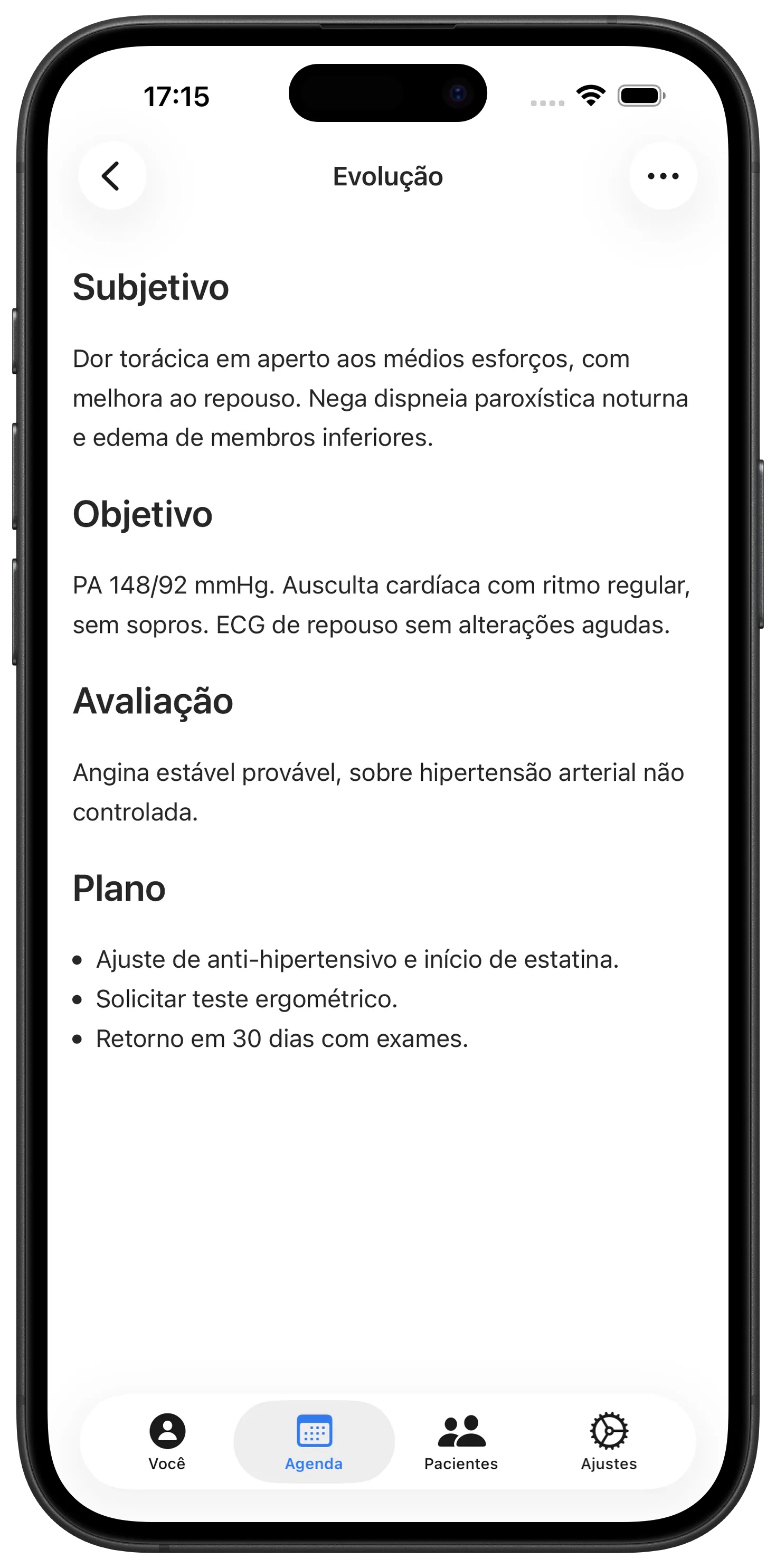 Nota de consulta escrita pelo Maestra